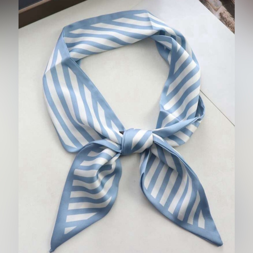 3/$25 NWOT Blue Twill Scarf - Picture 8 of 14